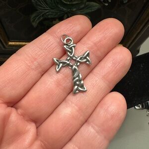 Celtic sterling cross pendant